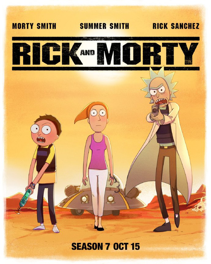 《瑞克和莫蒂》第七季发布官方海报，确认10.15开播