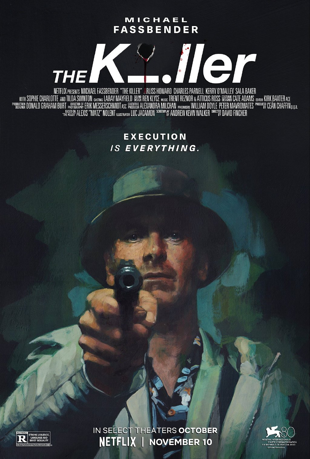 大卫·芬奇新片《杀手》首张正式海报发布，计划在威尼斯电影节进行首映