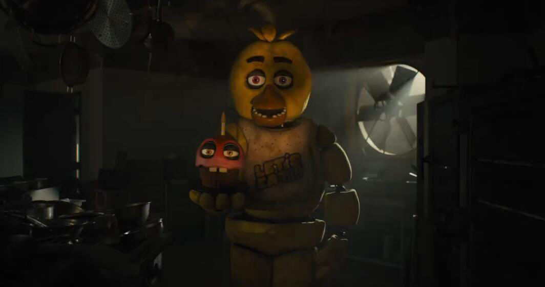 《玩具熊的五夜惊魂》游戏改编电影预告：玩偶暗中行凶！