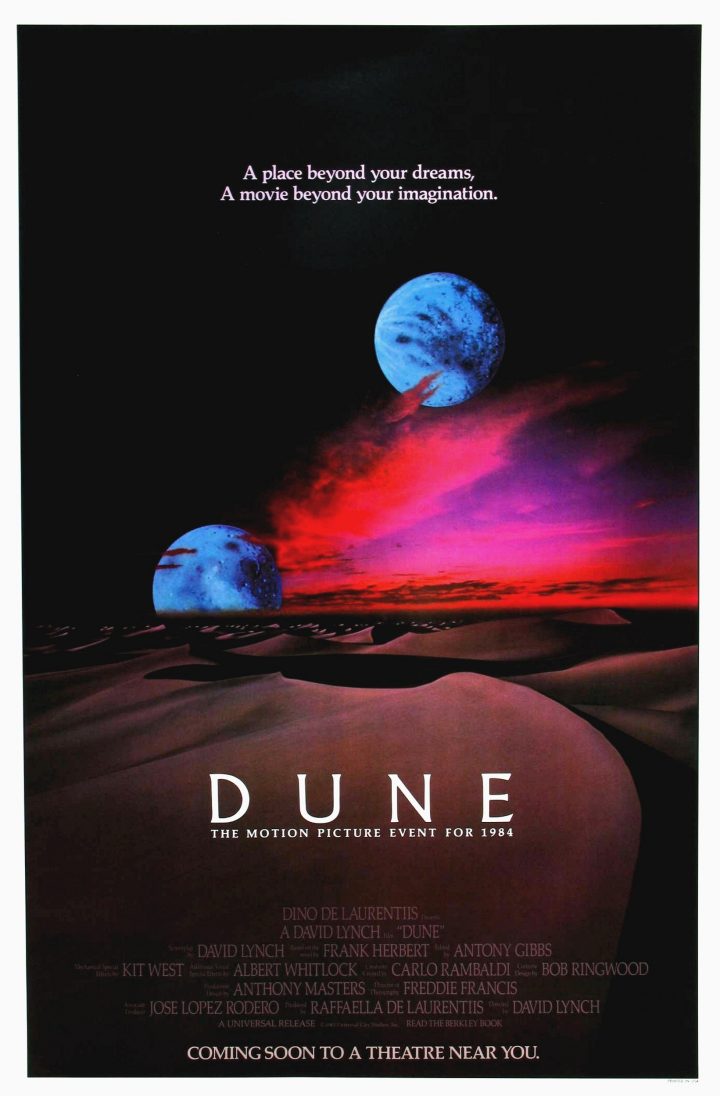 著名导演大卫·林奇的《沙丘》在北美院线上映已达40周年，即将重映。
