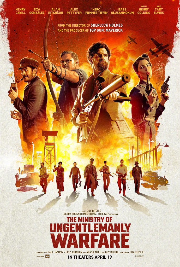 盖·里奇执导新作《绝密型战》发布了最新海报，主演是亨利·卡维尔。
