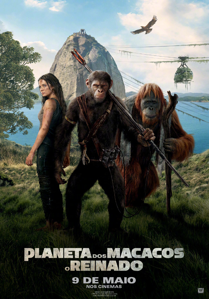 人类与猿并肩，《猩球崛起：新世界》新海报发布-1