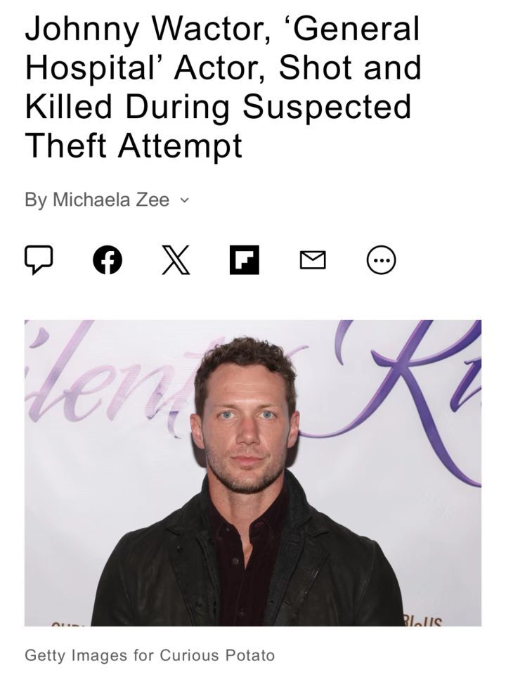 《西部世界》男演员年仅37岁遭遇偷车贼枪杀身亡-1