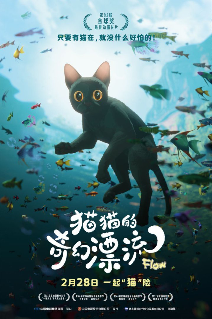 《猫猫的奇幻漂流》2月28日定档 金球奖最佳动画长片 开年佳作口碑来袭-1