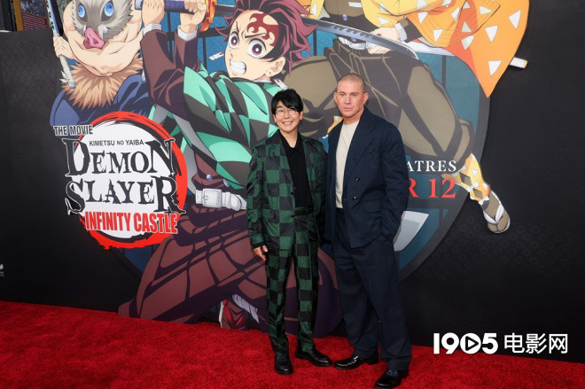 《鬼灭之刃》洛杉矶首映：查宁·塔图姆与花江夏树同框-1
